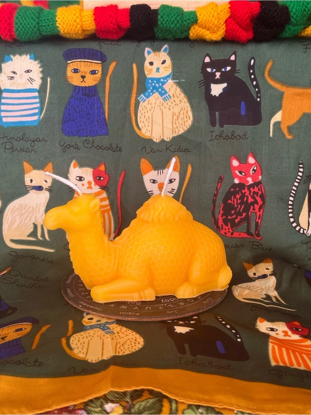 Beeswax Camel Candle – Golden Yellow